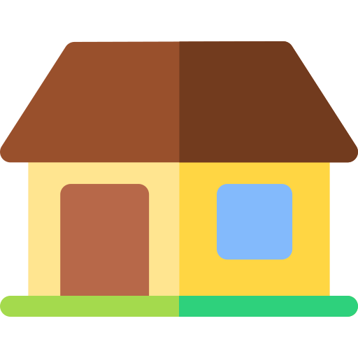 house Basic Rounded Flat icon