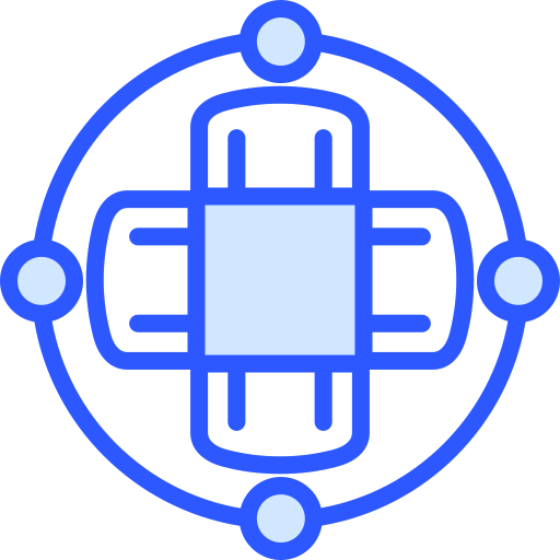 Connection Generic Blue icon