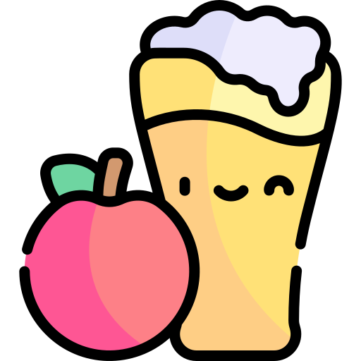 apfelwein Kawaii Lineal color icon