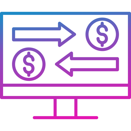 transfer pieniędzy Generic Gradient ikona