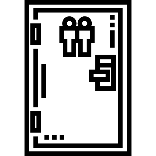 porta Detailed Straight Lineal icona