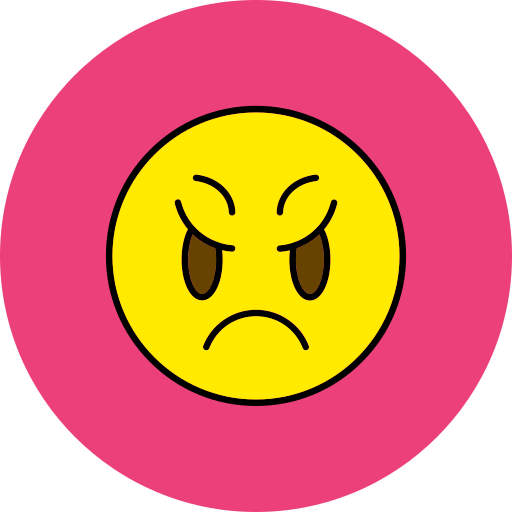 Scowl Generic Outline Color icon