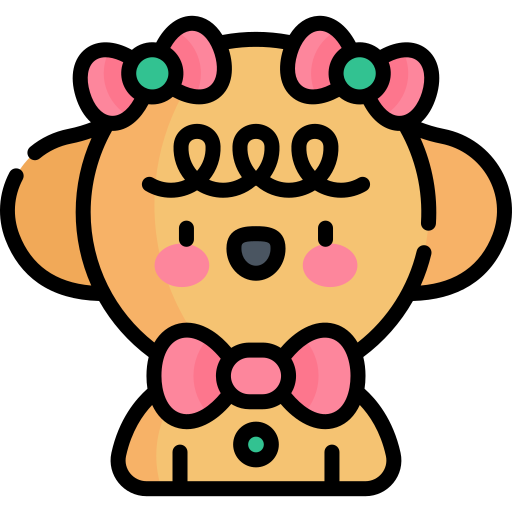 Gingerbread woman Kawaii Lineal color icon