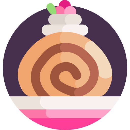 ロールケーキ Detailed Flat Circular Flat icon