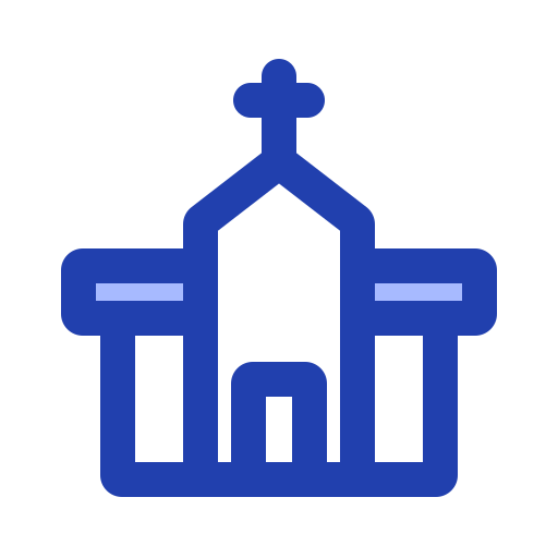 교회에 Generic Blue icon