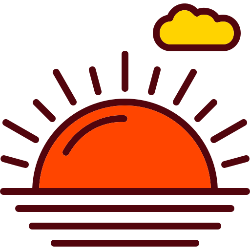 Sunrise Generic Outline Color icon