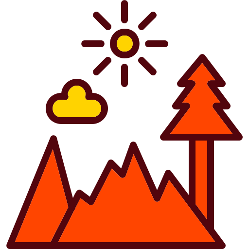 Mountain Generic Outline Color icon