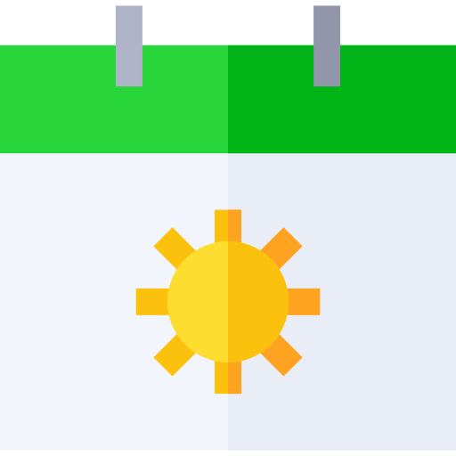 カレンダー Basic Straight Flat icon