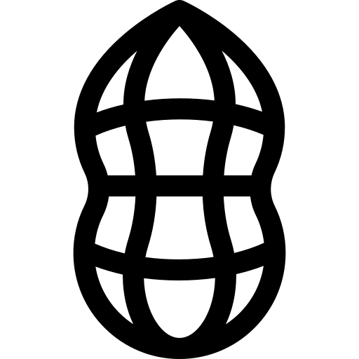 cacahuète Basic Rounded Lineal Icône