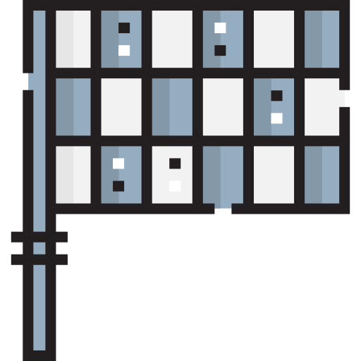 flagge Detailed Straight Lineal color icon