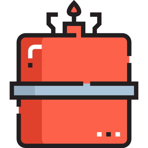 campinggas Detailed Straight Lineal color icon