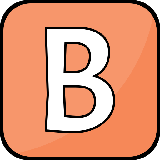 buchstabe b Generic Outline Color icon