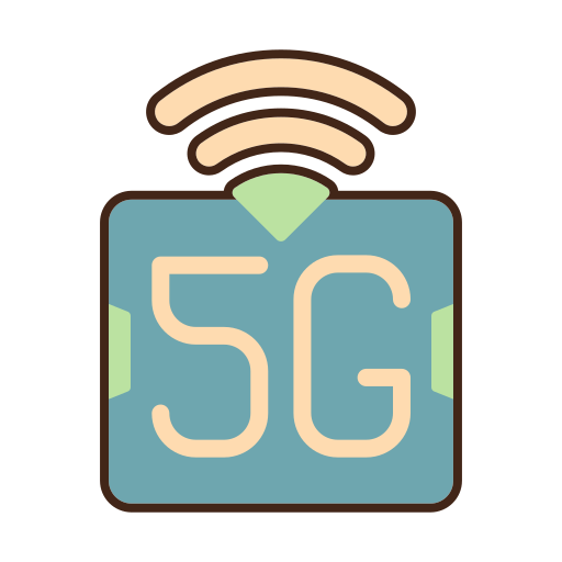 5g Generic Outline Color icon