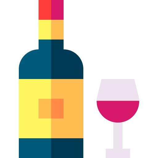 Wine Basic Straight Flat icon