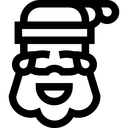 Дед Мороз Basic Straight Lineal иконка