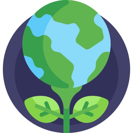 Eco earth Detailed Flat Circular Flat icon