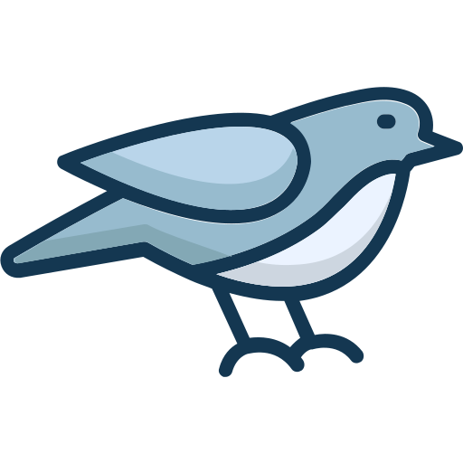 鳥 Generic Outline Color icon