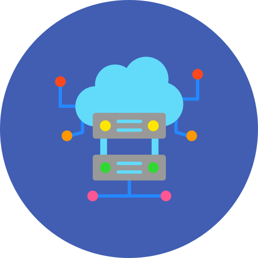 Cloud server Generic Flat icon