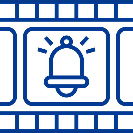 film Detailed bright Lineal icoon