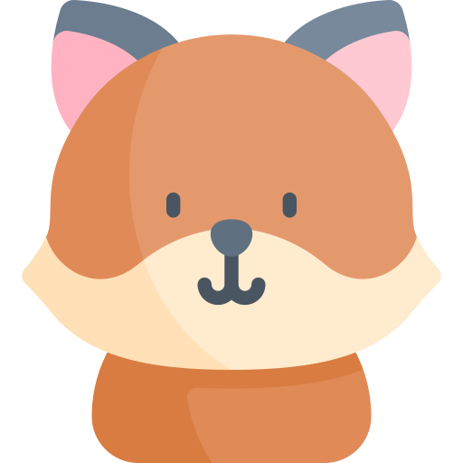 Fox Kawaii Flat icon