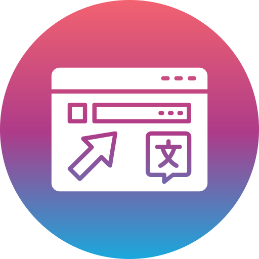 traducteur en ligne Generic Flat Gradient Icône