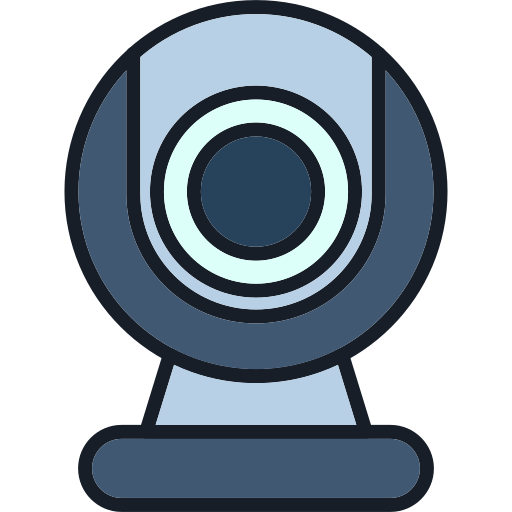 webcam Generic Outline Color icon