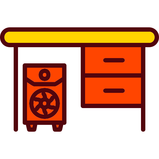 Desk Generic Outline Color icon