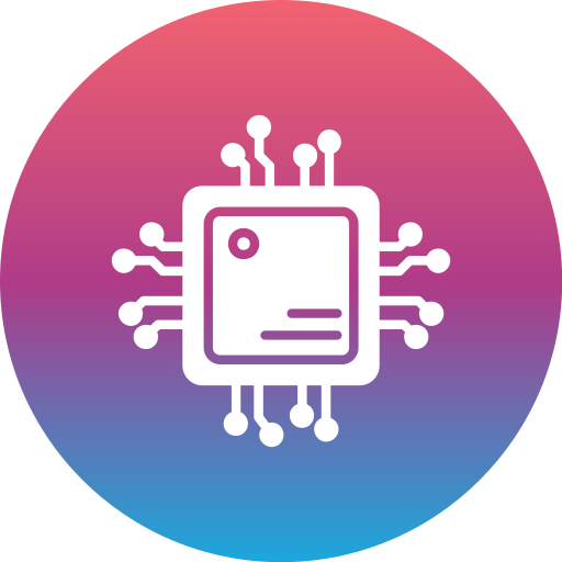 cpu Generic Flat Gradient Ícone