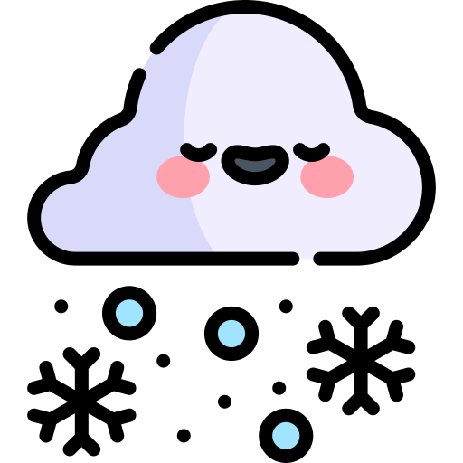 Snow Kawaii Lineal color icon