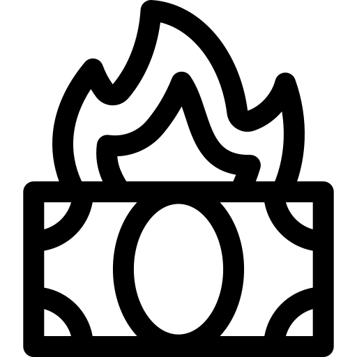 fallimento Basic Rounded Lineal icona