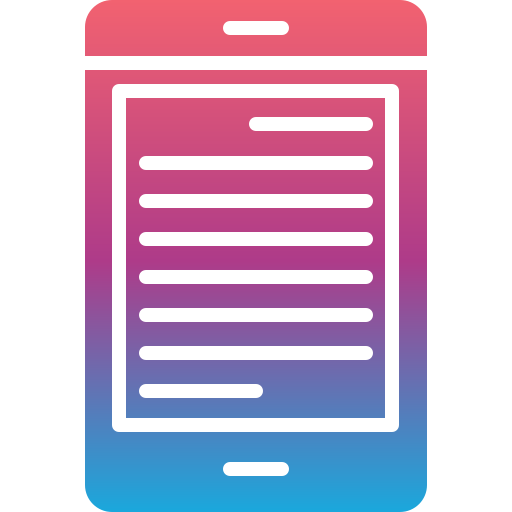 ebook Generic Flat Gradient Ícone