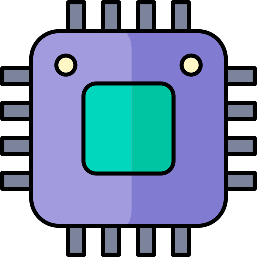 cpu Generic color lineal-color icon