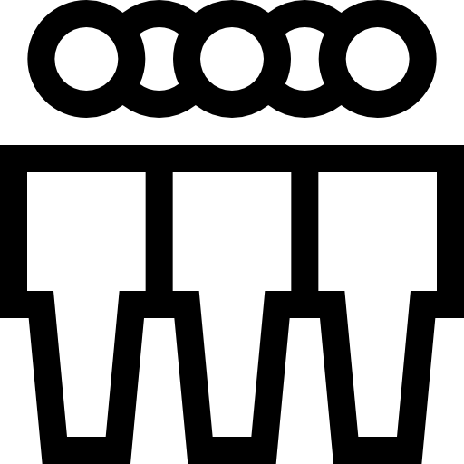 groupe Basic Straight Lineal Icône