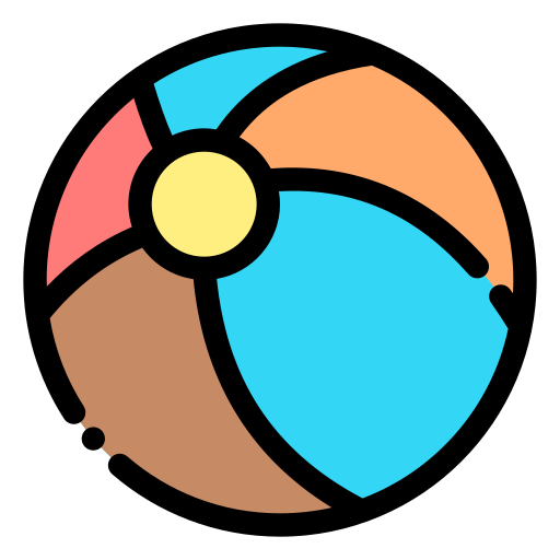 Ball Generic Outline Color icon