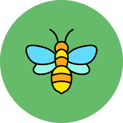 Bee Generic Outline Color icon