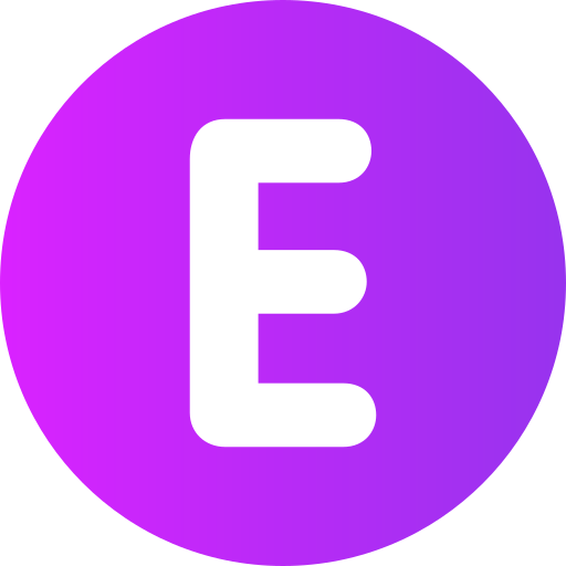 buchstabe e Generic Flat Gradient icon