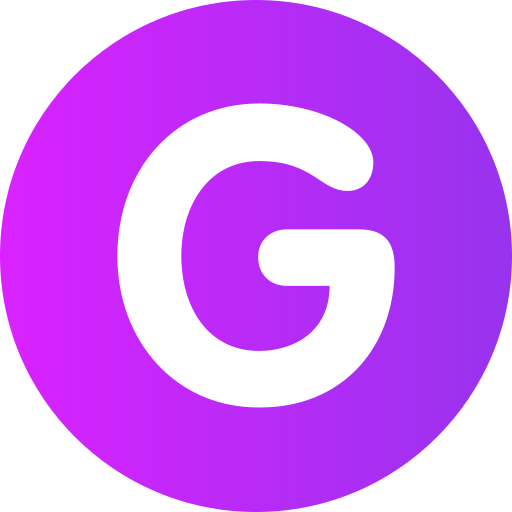 문자 g Generic Flat Gradient icon