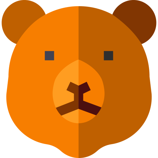 Bear Basic Straight Flat icon