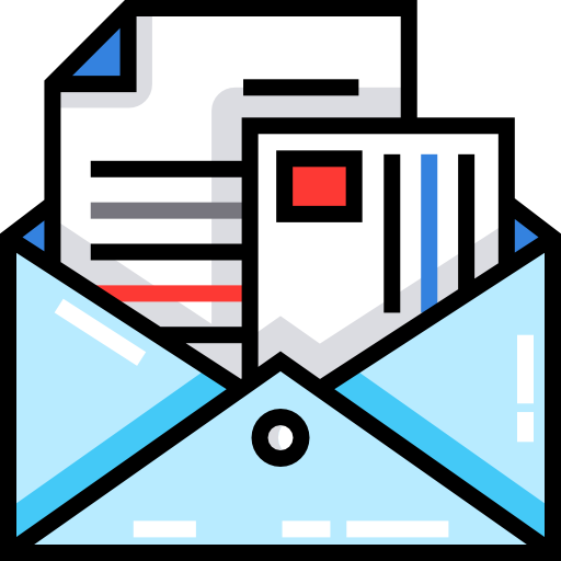 mail Detailed Straight Lineal color icon