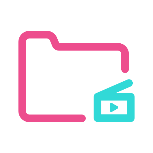 Movie folder Generic Outline Color icon