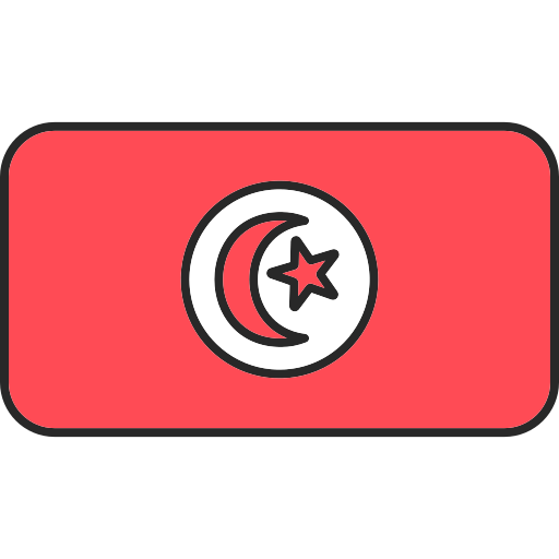 Tunisia Generic color lineal-color icon