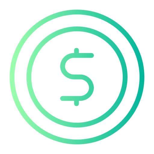 dollar Generic gradient outline icon