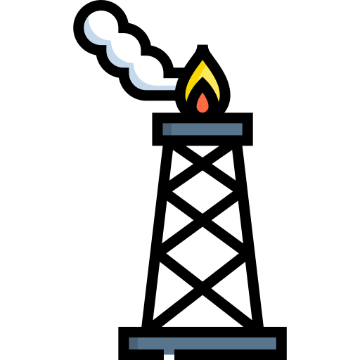 gaz Detailed Straight Lineal color Icône