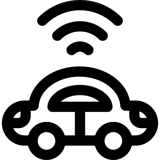 auto autonoma Basic Rounded Lineal icona