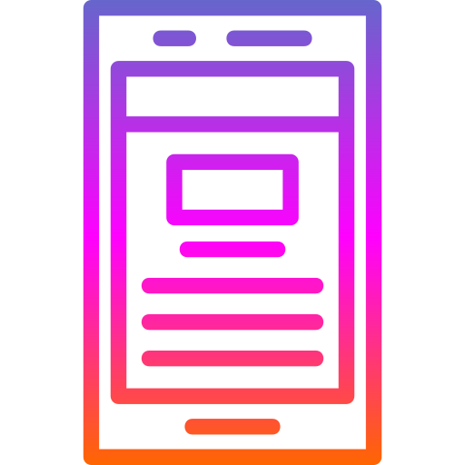 Post Generic gradient outline icon