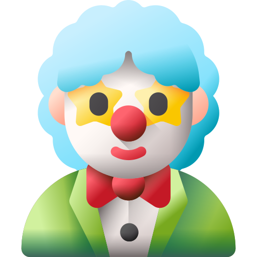 clown 3D Color icon