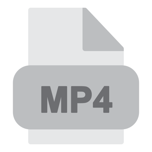 mp4-datei Generic color fill icon