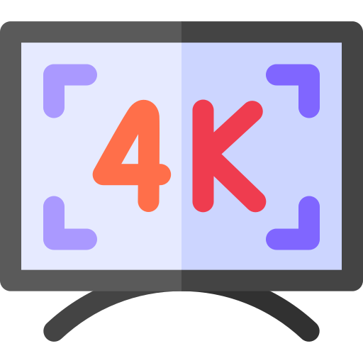 4k Basic Rounded Flat Icône