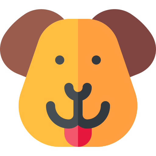 犬 Basic Rounded Flat icon