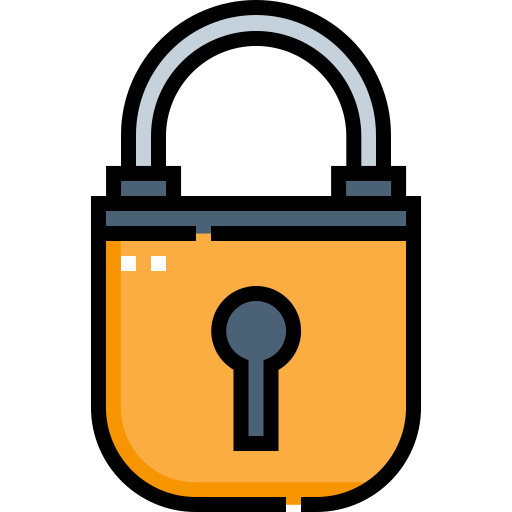 Padlock Detailed Straight Lineal color icon